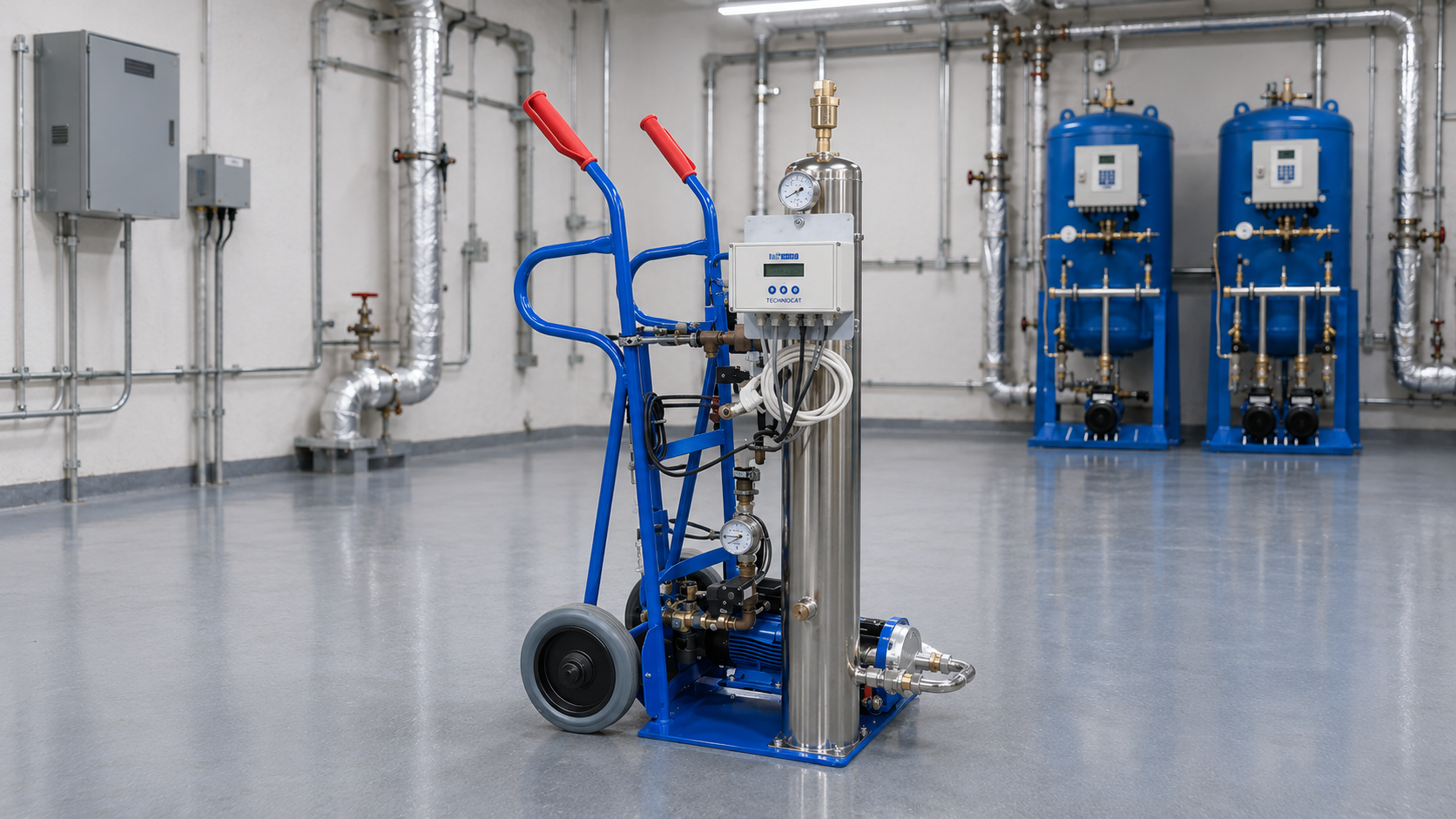 Mobile Barnova TECHNOCAT TC mobil Vakuumentgasung auf Fahrgestell