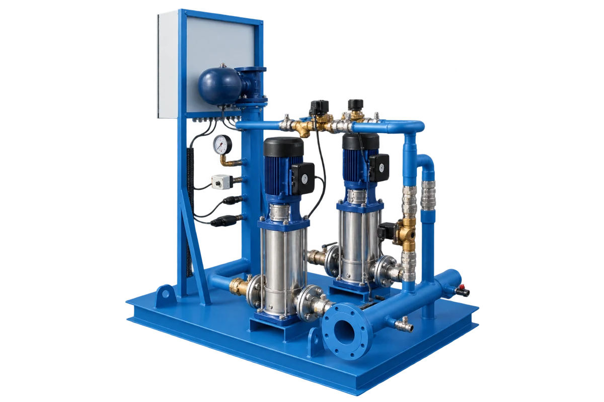 Druckhaltestation DUO PLUS als Pumpenskid